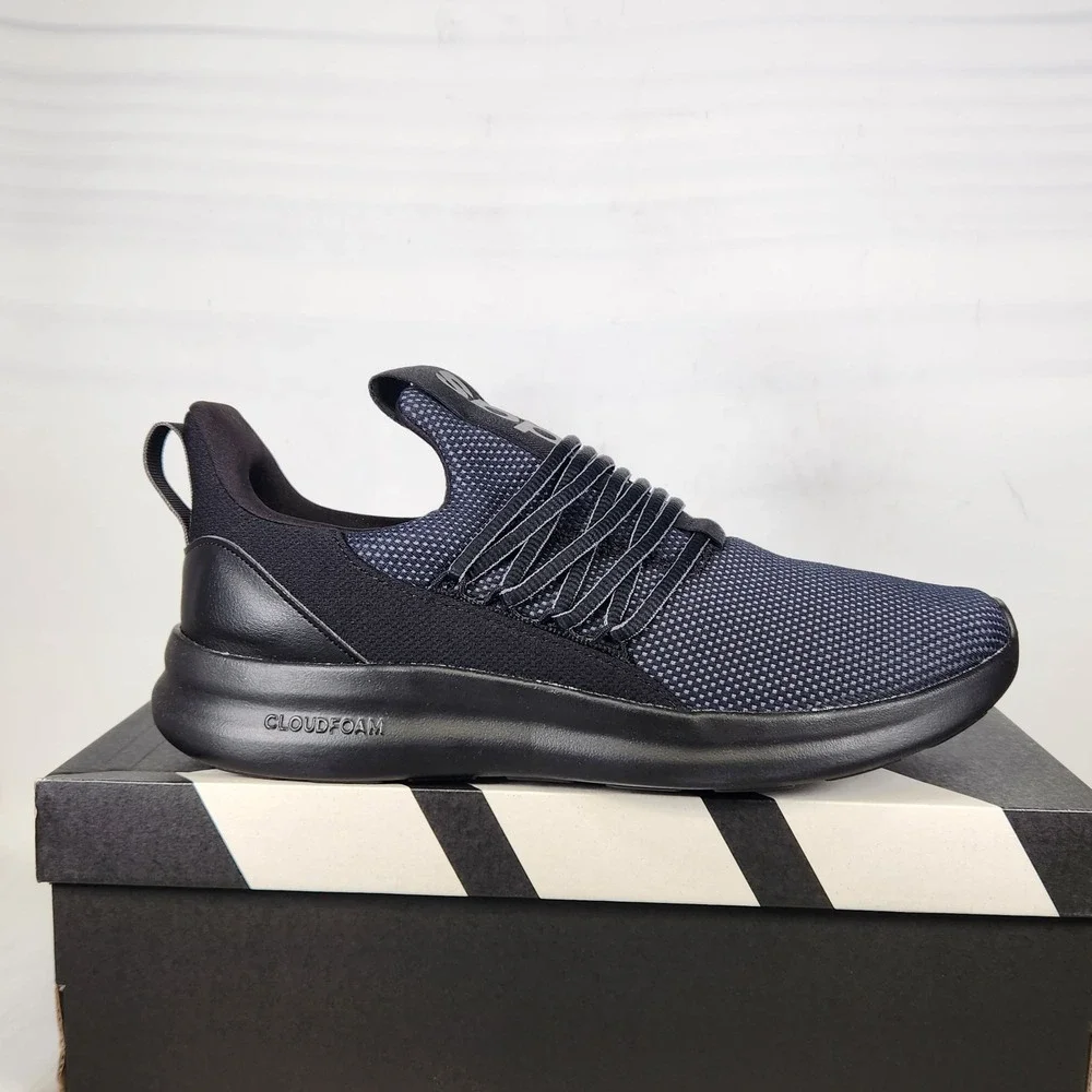 Adidas Lite Racer Adapt 7.0 Mens Size 11 WIDE Black Grey Slip On Running Shoes